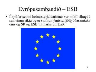 Evrópusambandið – ESB