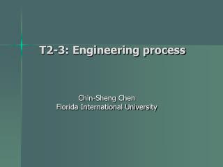 T2-3: Engineering process