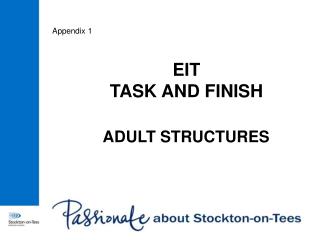 EIT TASK AND FINISH