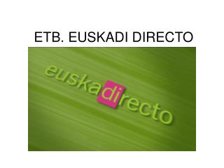 etb euskadi directo