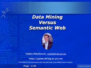 Data Mining Versus Semantic Web