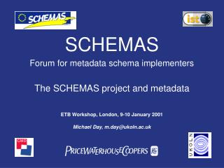 SCHEMAS Forum for metadata schema implementers