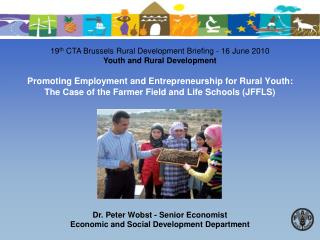 Dr. Peter Wobst - Senior Economist Economic and Social Development Department
