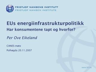 eus energiinfrastrukturpolitikk