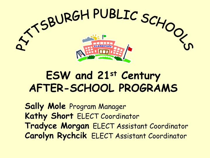 esw and 21 st century after school programs