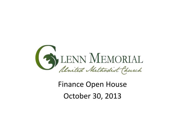 finance open house october 30 2013