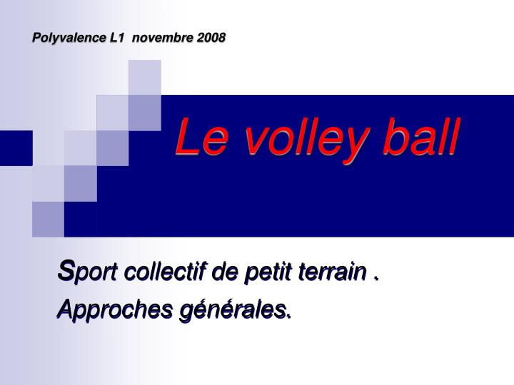 le volley ball