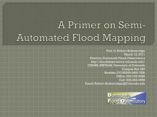 A Primer on Semi-Automated Flood Mapping