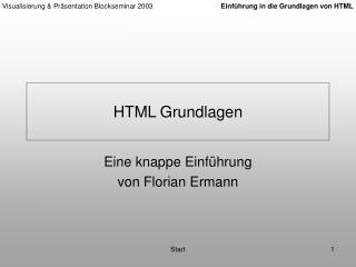 html grundlagen