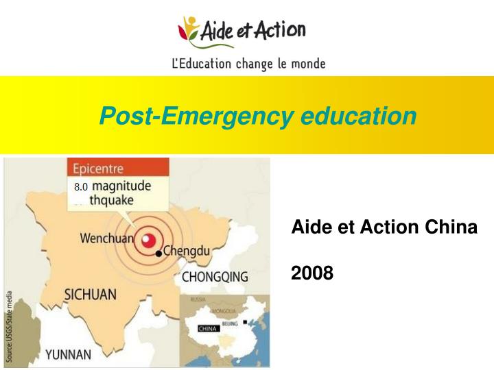 post emergency education