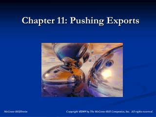 Chapter 11: Pushing Exports