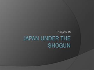 Japan under the shogun