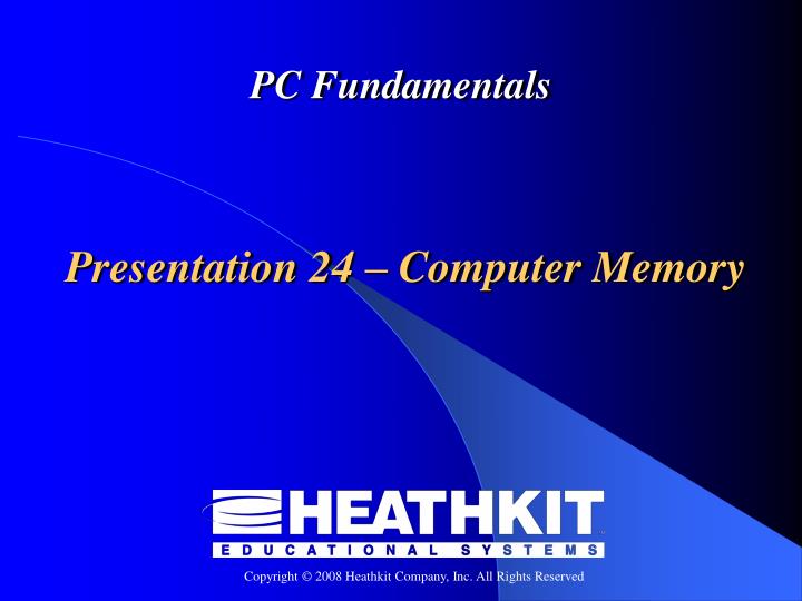 presentation 24 computer memory