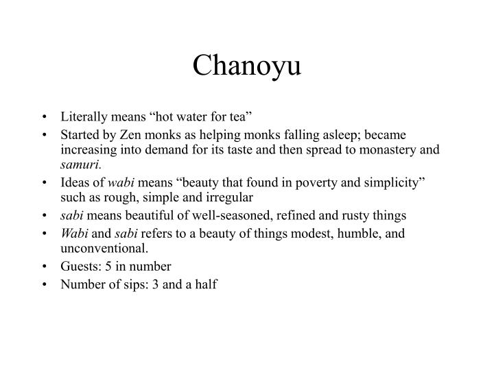 chanoyu