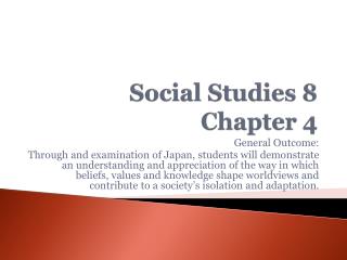 Social Studies 8 Chapter 4