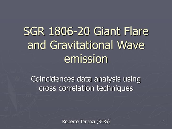sgr 1806 20 giant flare and gravitational wave emission