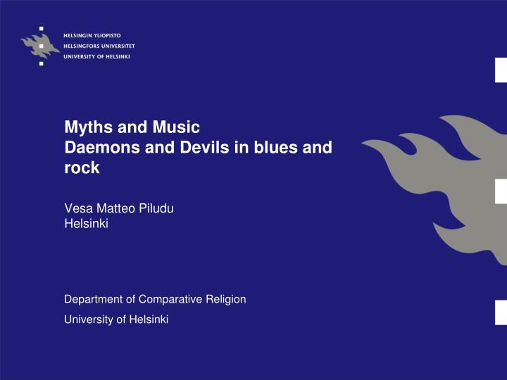 myths and music daemons and devils in blues and rock