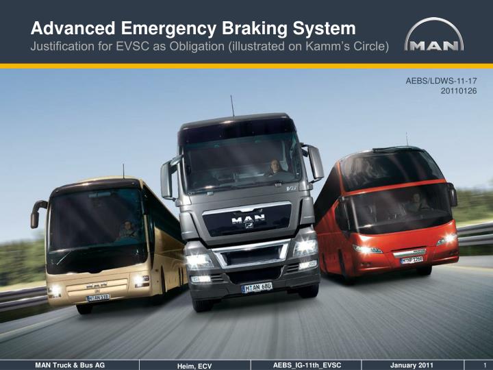 advanced emergency braking system justification for evsc as obligation illustrated on kamm s circle