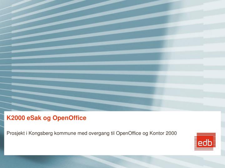 k2000 esak og openoffice