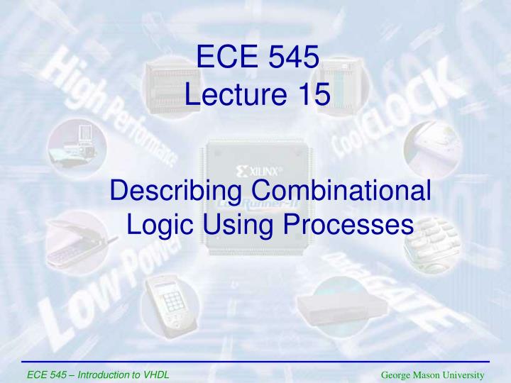describing combinational logic using processes