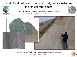 Strain localization and the onset of dynamic weakening in granular fault gouge