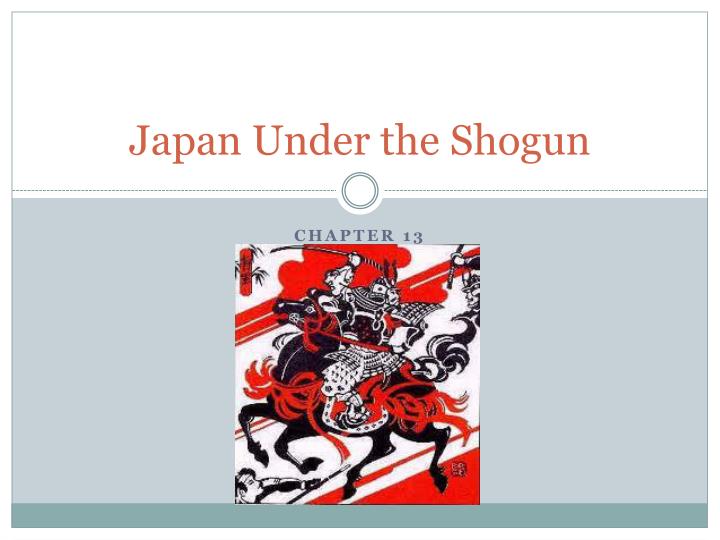 japan under the shogun