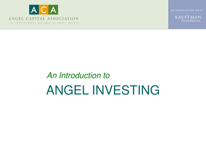 angel investing