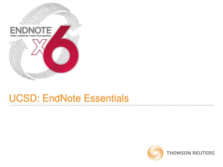 ucsd endnote essentials