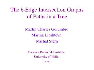 The k -Edge Intersection Graphs of Paths in a Tree