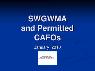 SWGWMA and Permitted CAFOs