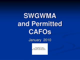 swgwma and permitted cafos