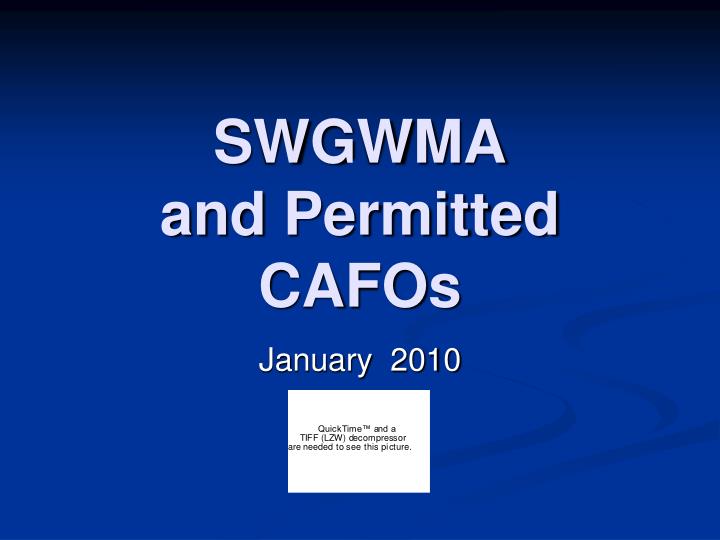swgwma and permitted cafos