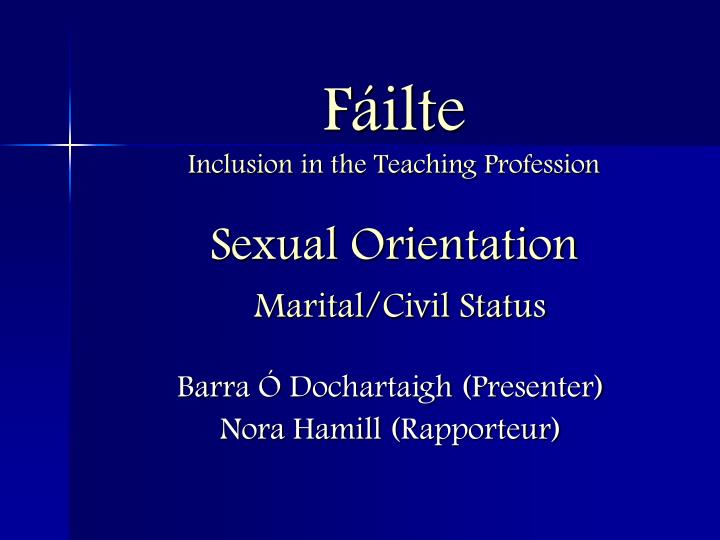 f ilte inclusion in the teaching profession sexual orientation marital civil status