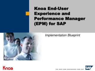 Knoa End-User Experience and Performance Manager (EPM) for SAP