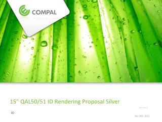 15” QAL50/51 ID Rendering Proposal Silver