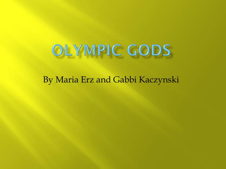 olympic gods