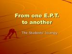 Student Journey Through English Proficiency Tests: EPT 001 to EPT 002 Overview - slide 1