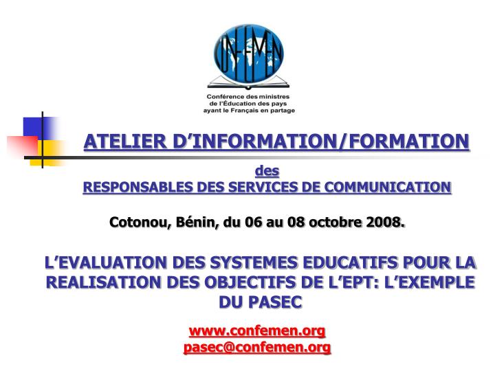atelier d information formation