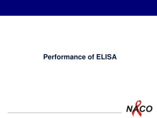 Performance of ELISA