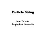 Particle Sizing - slide 1