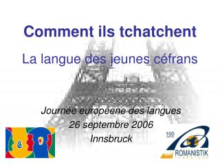 comment ils tchatchent la langue des jeunes c frans