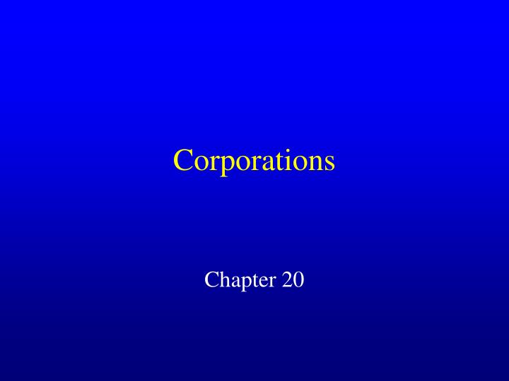 corporations