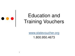 Education and Training Vouchers