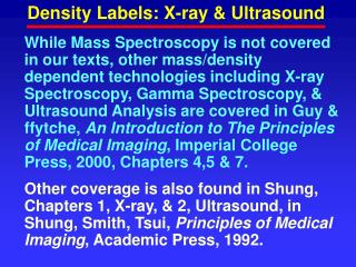 Density Labels: X-ray &amp; Ultrasound
