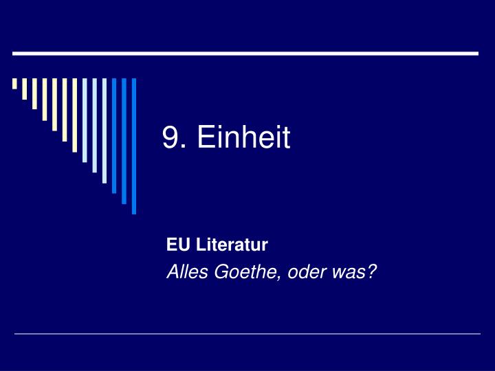 9 einheit