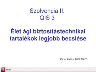 szolvencia ii qis 3