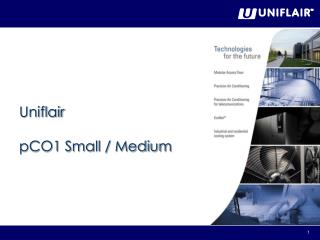Uniflair pCO1 Small / Medium