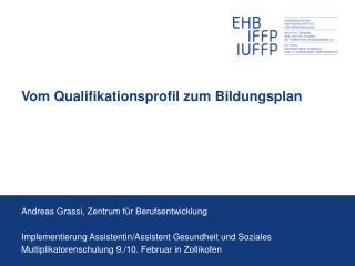 vom qualifikationsprofil zum bildungsplan