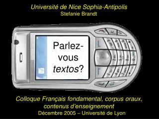 parlez vous textos