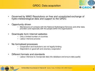 GRDC: Data acquisition